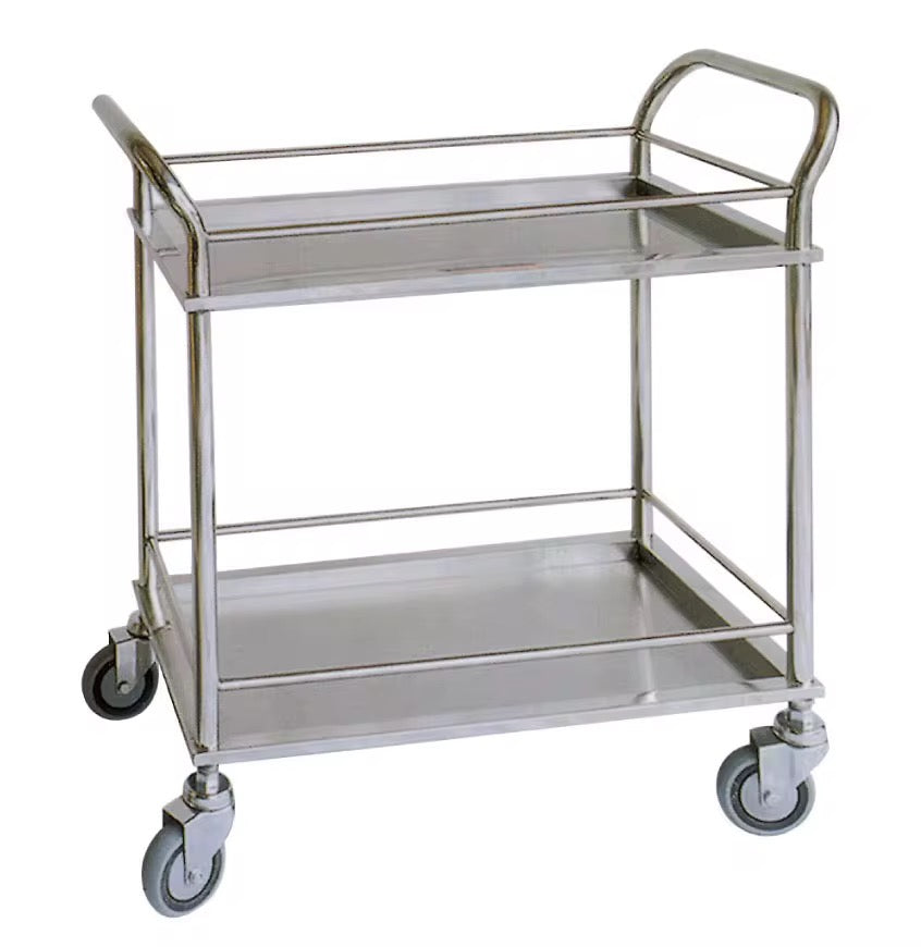 Chariot de Soins Inox 2 Étagères