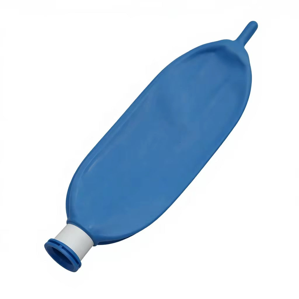 Sacs respiratoires en latex pour anesthésie, à usage unique, sac de réservoir, couleur bleue, 3L, 2L, IL, 0.5L