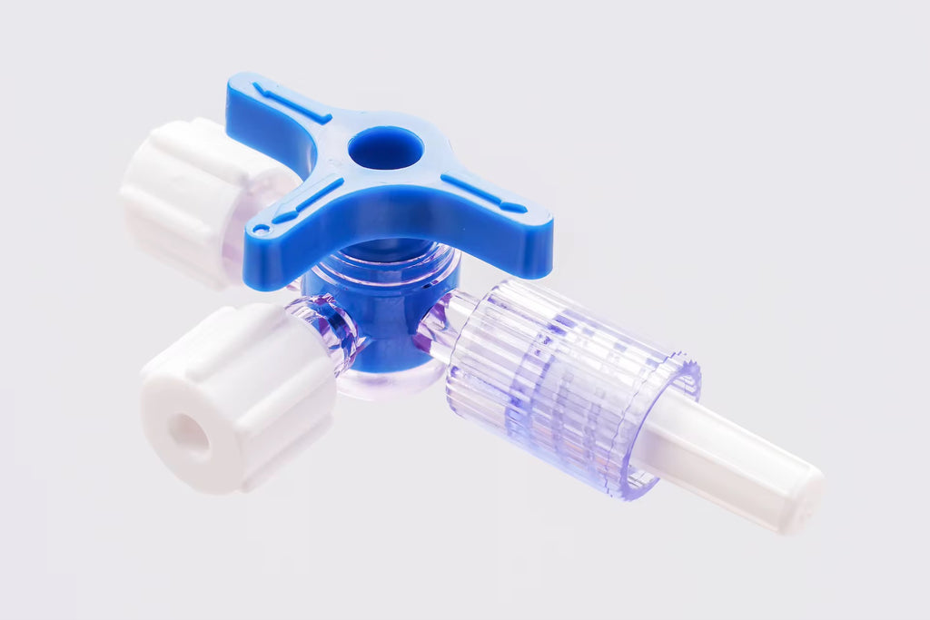 Robinet à 3 voies avec tube prolongateur