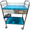 Chariot médical en acier inoxydable assemblé, capacité de charge de 100 kg, largeur de 50 cm, mobilier hospitalier